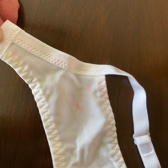 Maison Lejaby Gilda 5231 WHITE Mesh Lace Bra French Lingerie 36C Underwire as-is - Picture 7 of 10